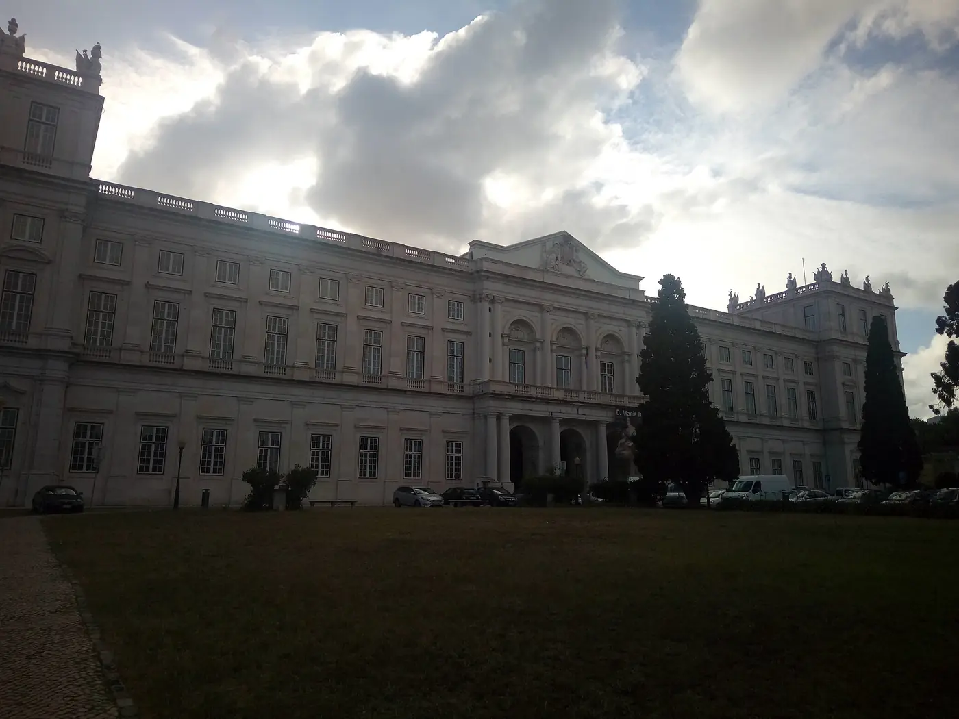 Fachada do Palácio Nacional da Ajuda, em Lisboa